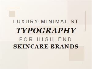 Luxury Minimalist Typography for Skincare Brands